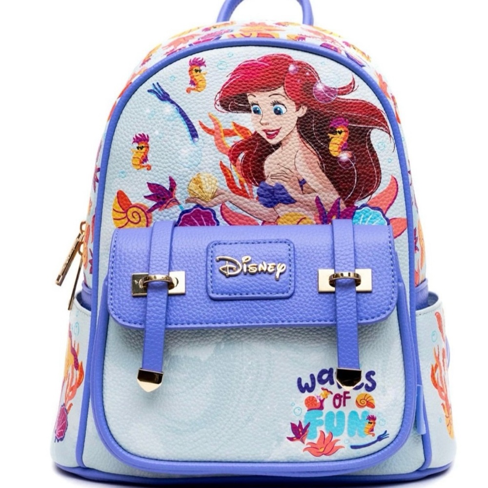 Disney Little Mermaid Backpack - Blue and Red Wondapop